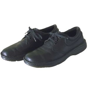 DR MARTENS / DOC MARTENS Men's Size 8 Black Hampshire Lace Up Leather Sh…